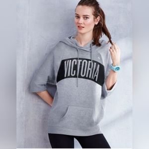 Victoria secret large quarter sleeve hoodie